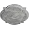 Ekena Millwork Waltz Ceiling Medallion (Canopies up to 4 1/2"), 21 1/4"W x 17 3/8"H x 1"P, Ultra Pure White Crackle CM21WAUWC - alternate 4